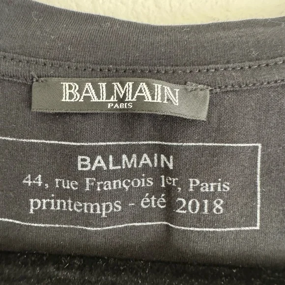 Balmain:  2 Men’s Large V Neck Tshirt - Picture 3 of 6